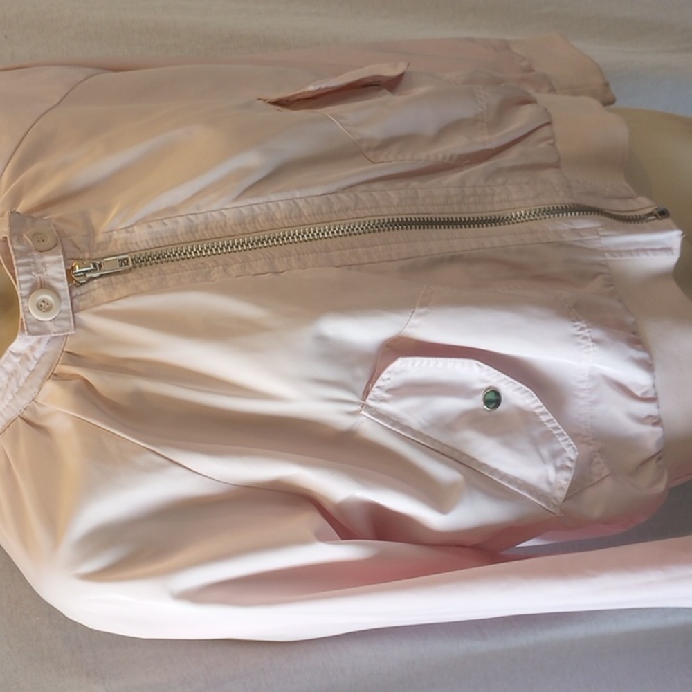 Free People Light Pink Bomber Jacket, EUC Medium - Picture 4 of 5